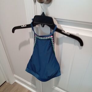 Seekers Size 12  Dark Teal Halter Bikini Top (top only)